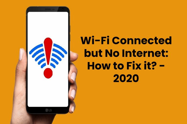 Wi-Fi Connected but No Internet
