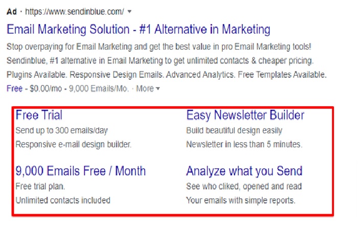 Sitelink Extensions - Types of Google Ads Ad Extensions Every Business Should Know About