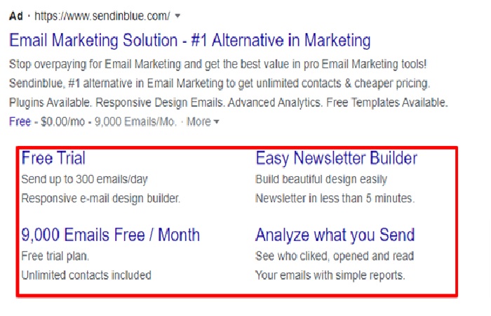 Sitelink Extensions - Types of Google Ads Ad Extensions Every Business Should Know About