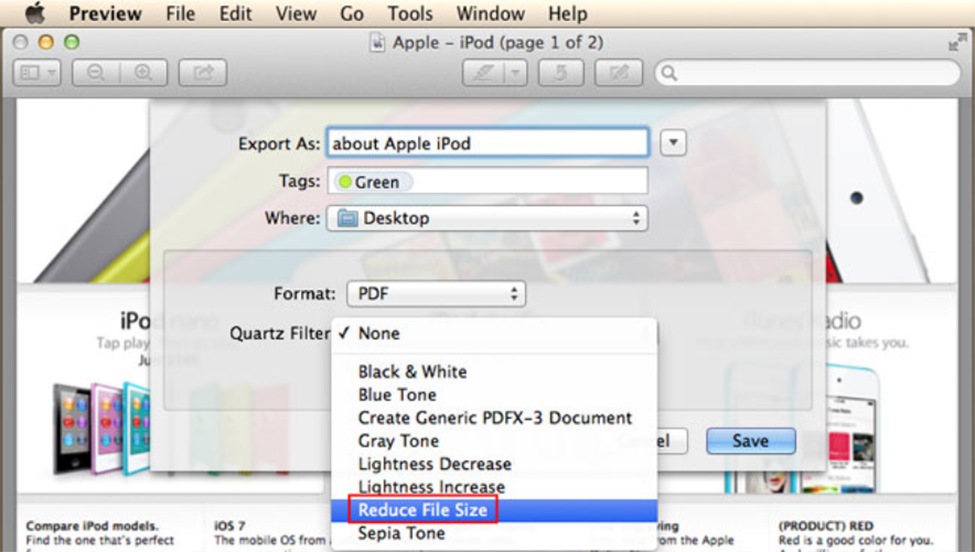 How to Compress a PDF in Preview on Mac