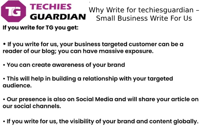 Why Write for techiesguardian – Small Business Write For Us