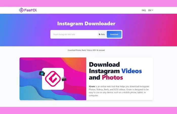 About FastDL Instagram Downloader