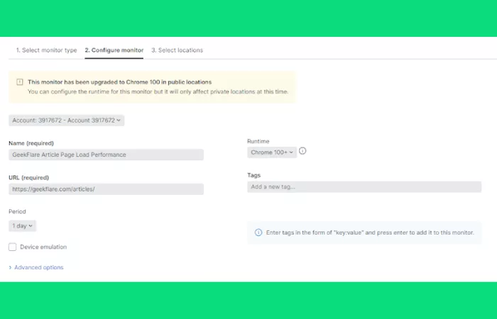 Set up Your Page Load Performance Monitor