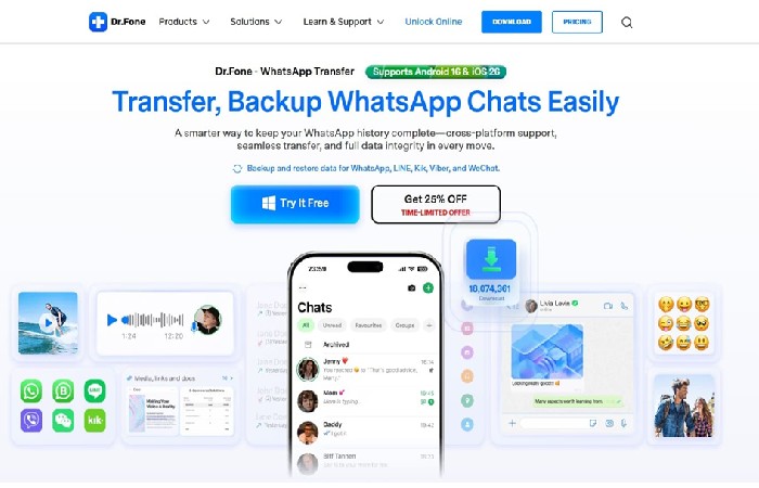 drfone whatsapp transfer